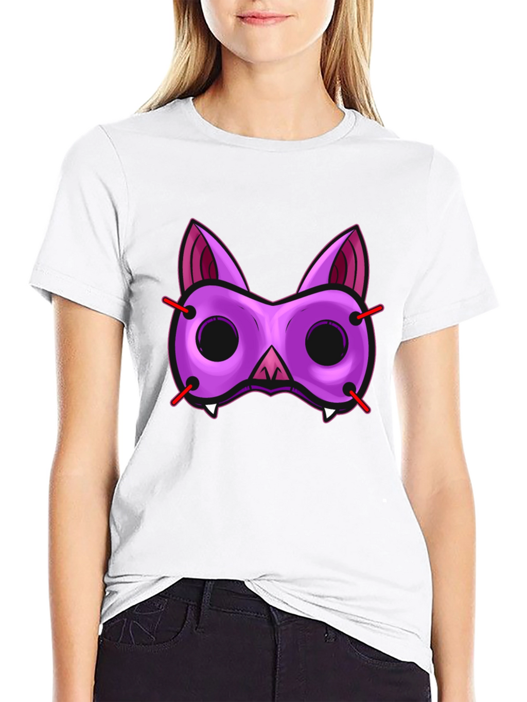 Funky Bat Mask Graphic Tee