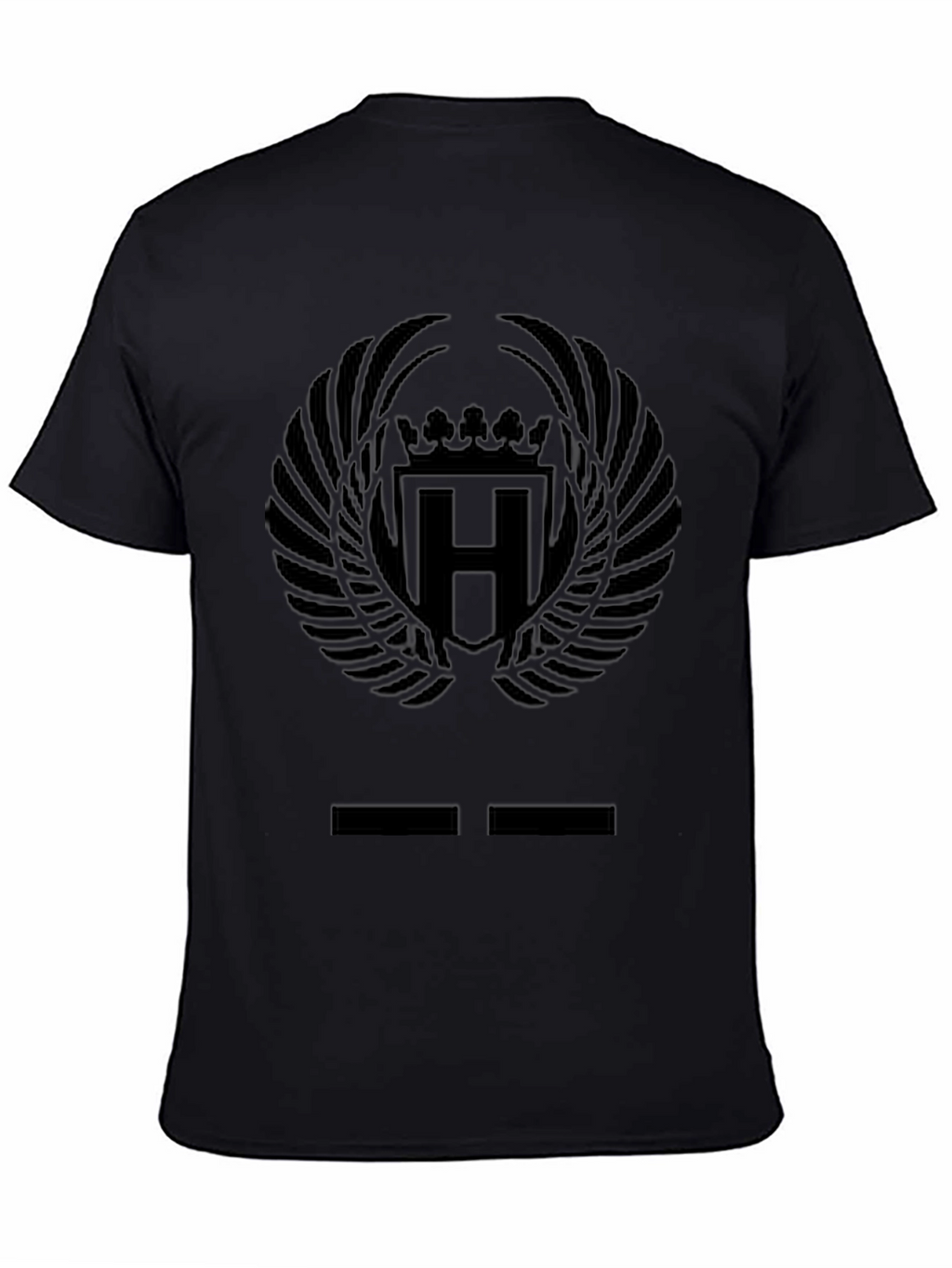 Black Emblem Graphic Tee - Mens Casual Style