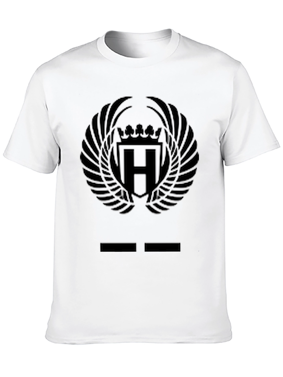 Black Emblem Graphic Tee - Mens Casual Style