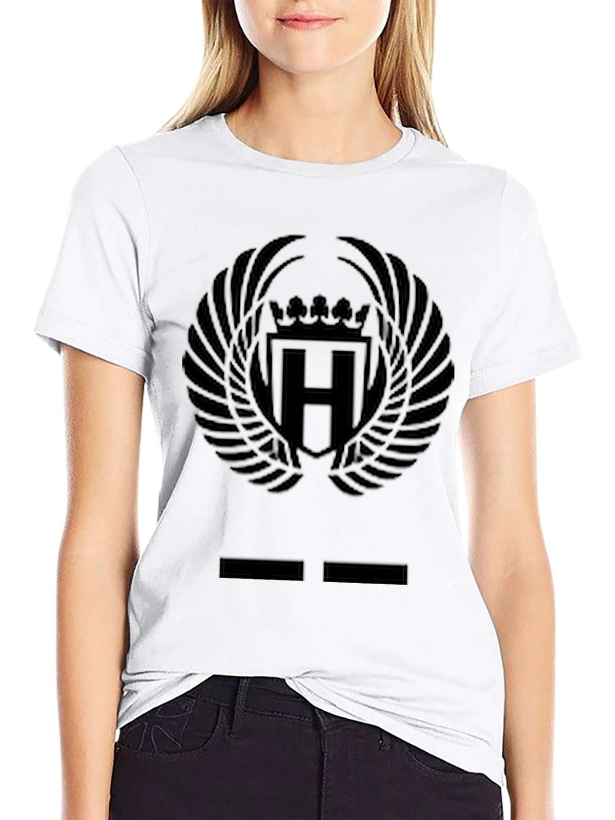 Black Emblem Graphic Tee - Mens Casual Style