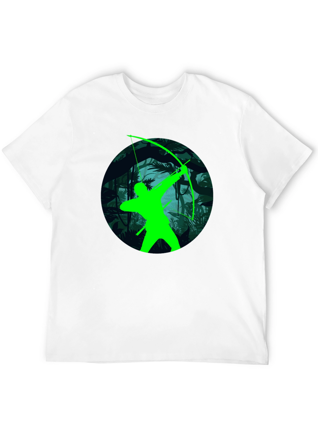 Green Arrow Graphic T-Shirt - Black Tee