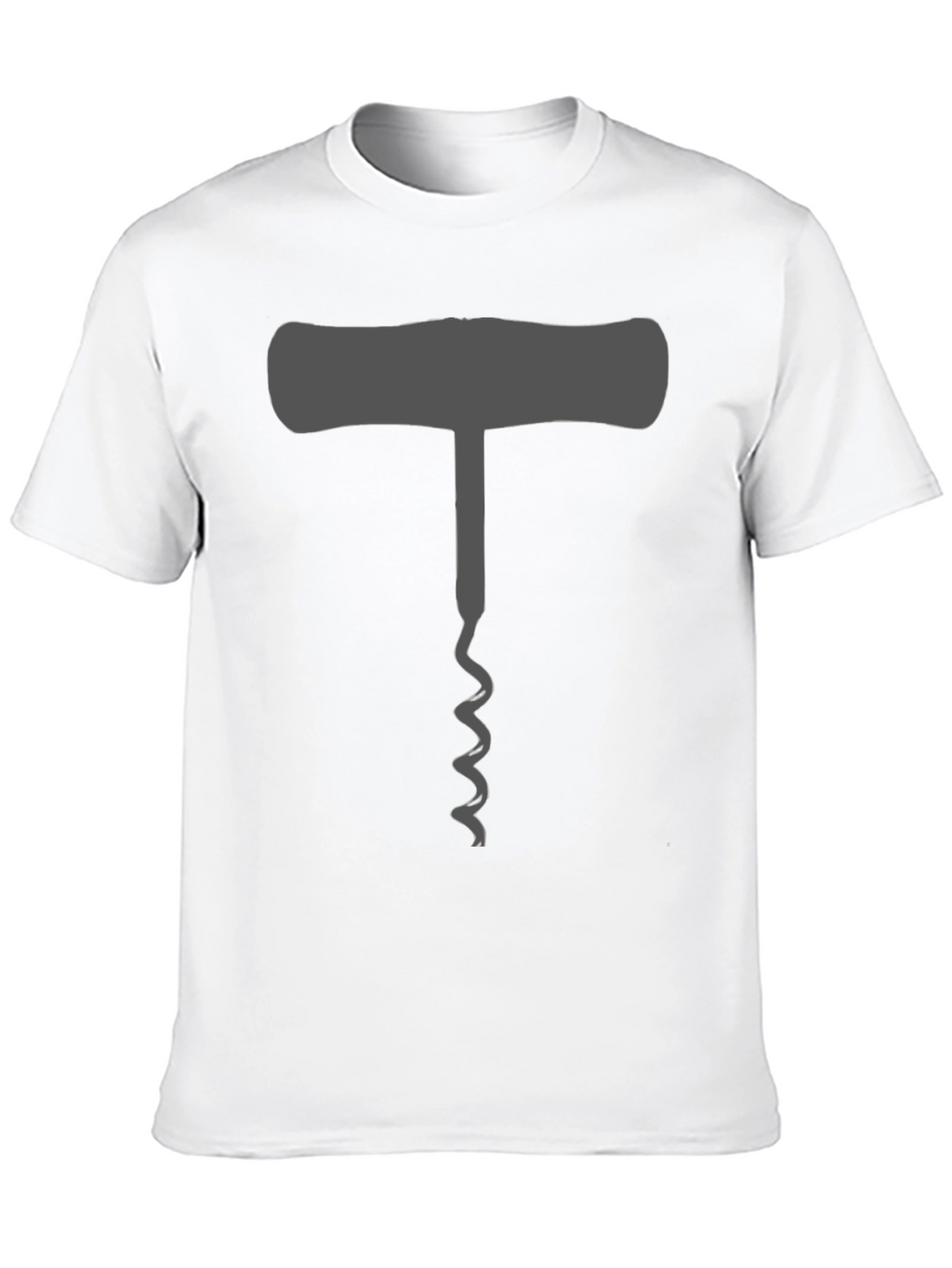 Wine Lovers Corkscrew T-Shirt - Black