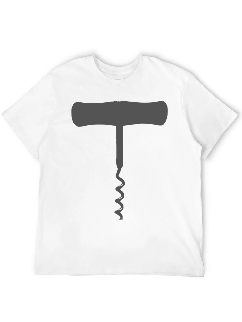 Wine Lovers Corkscrew T-Shirt - Black