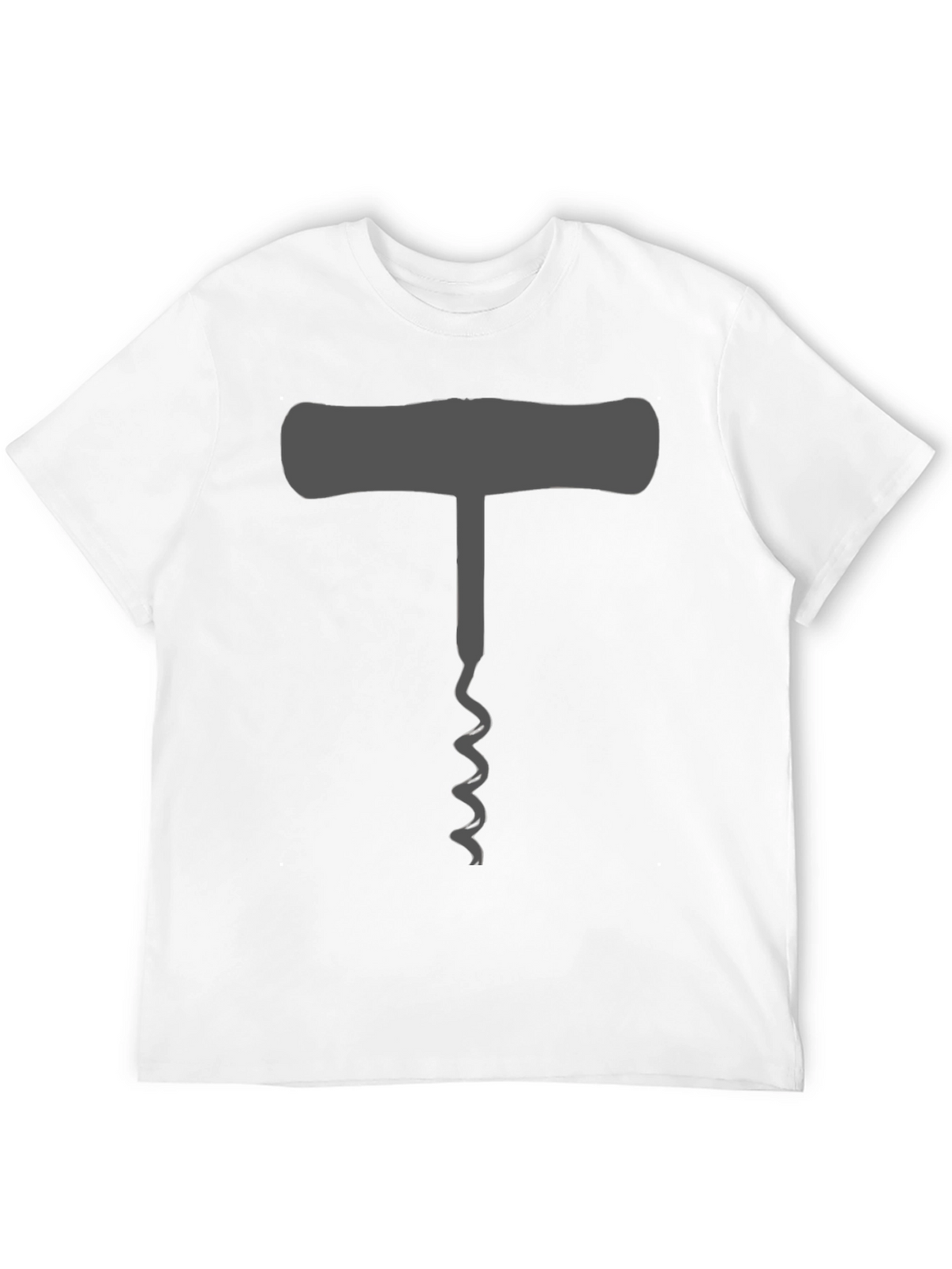 Wine Lovers Corkscrew T-Shirt - Black