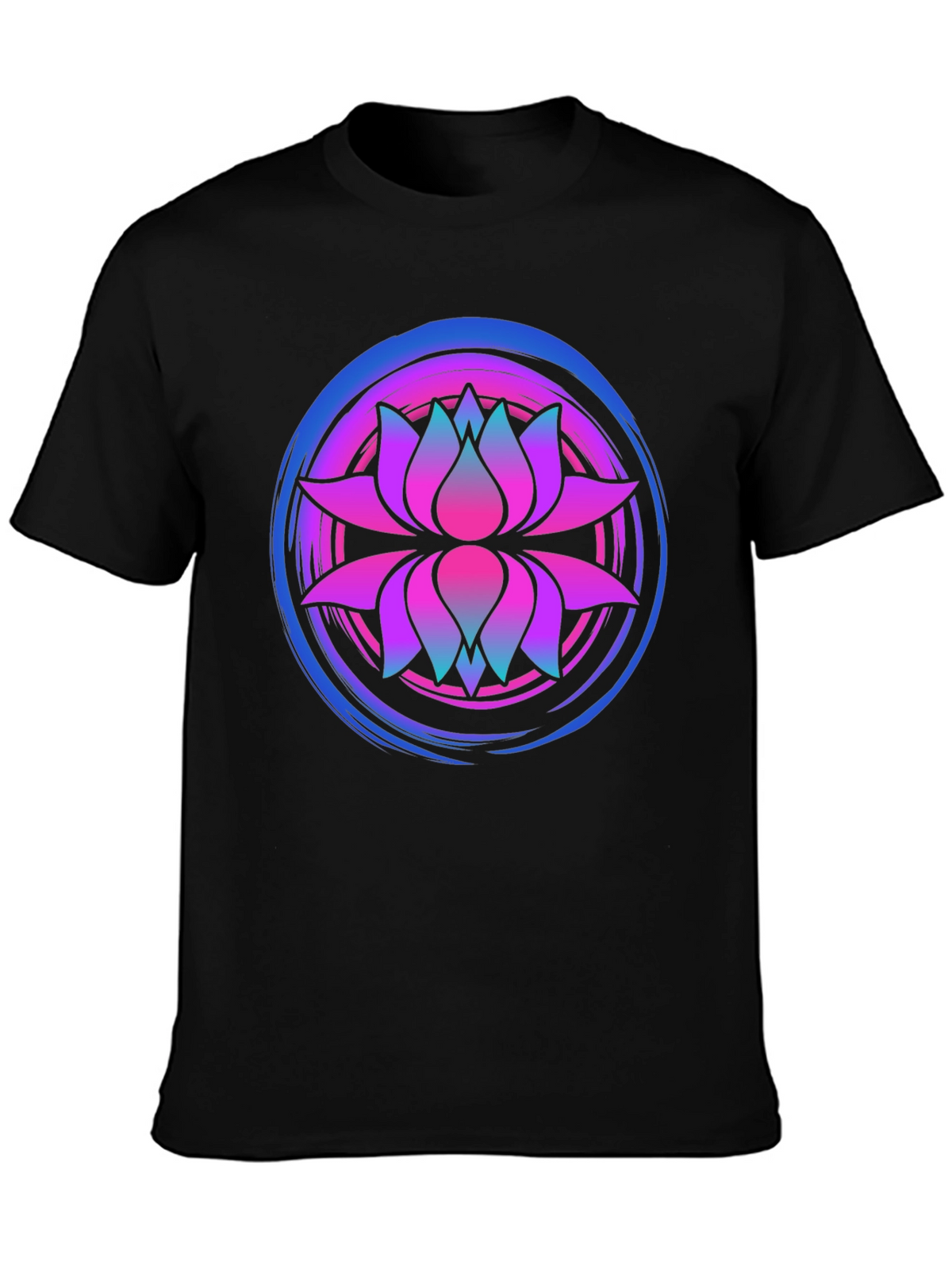 Lotus Mandala Graphic Tee - Premium Comfort