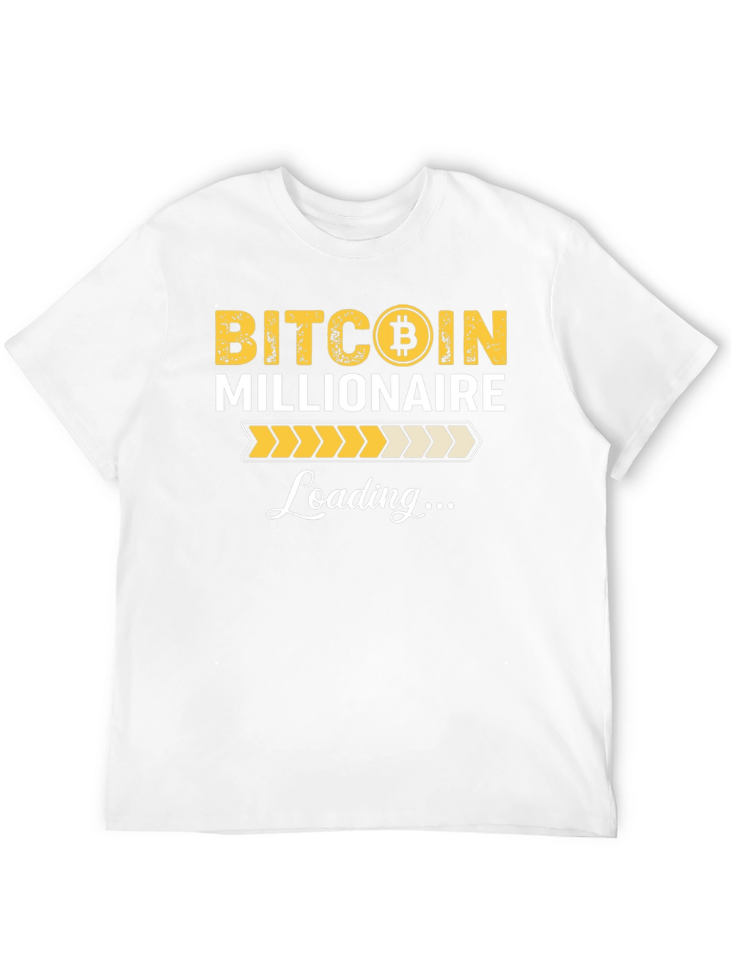 Bitcoin Millionaire Loading Black T-Shirt