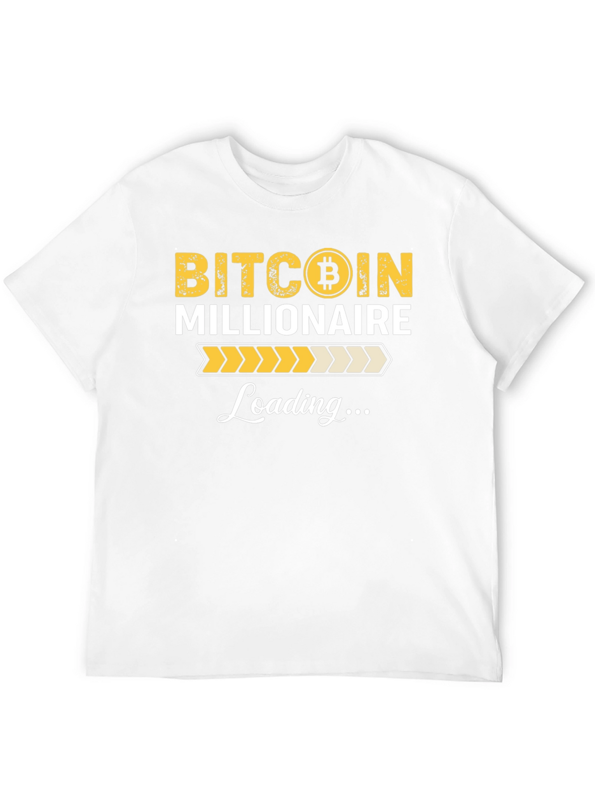 Bitcoin Millionaire Loading Black T-Shirt