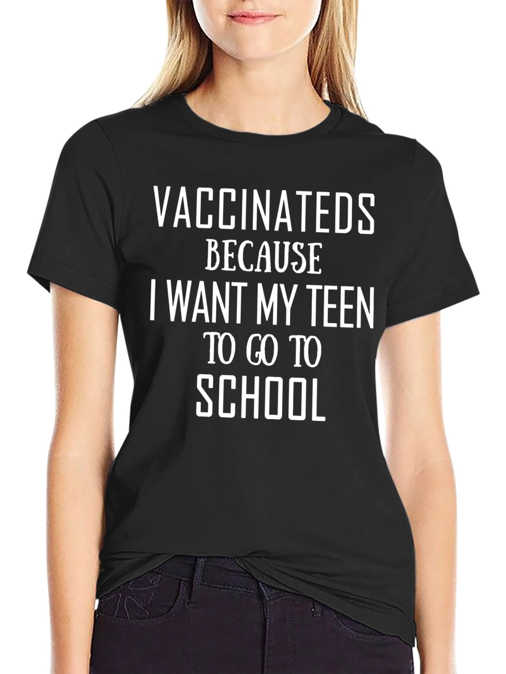 Vaccinated Teen School T-Shirt