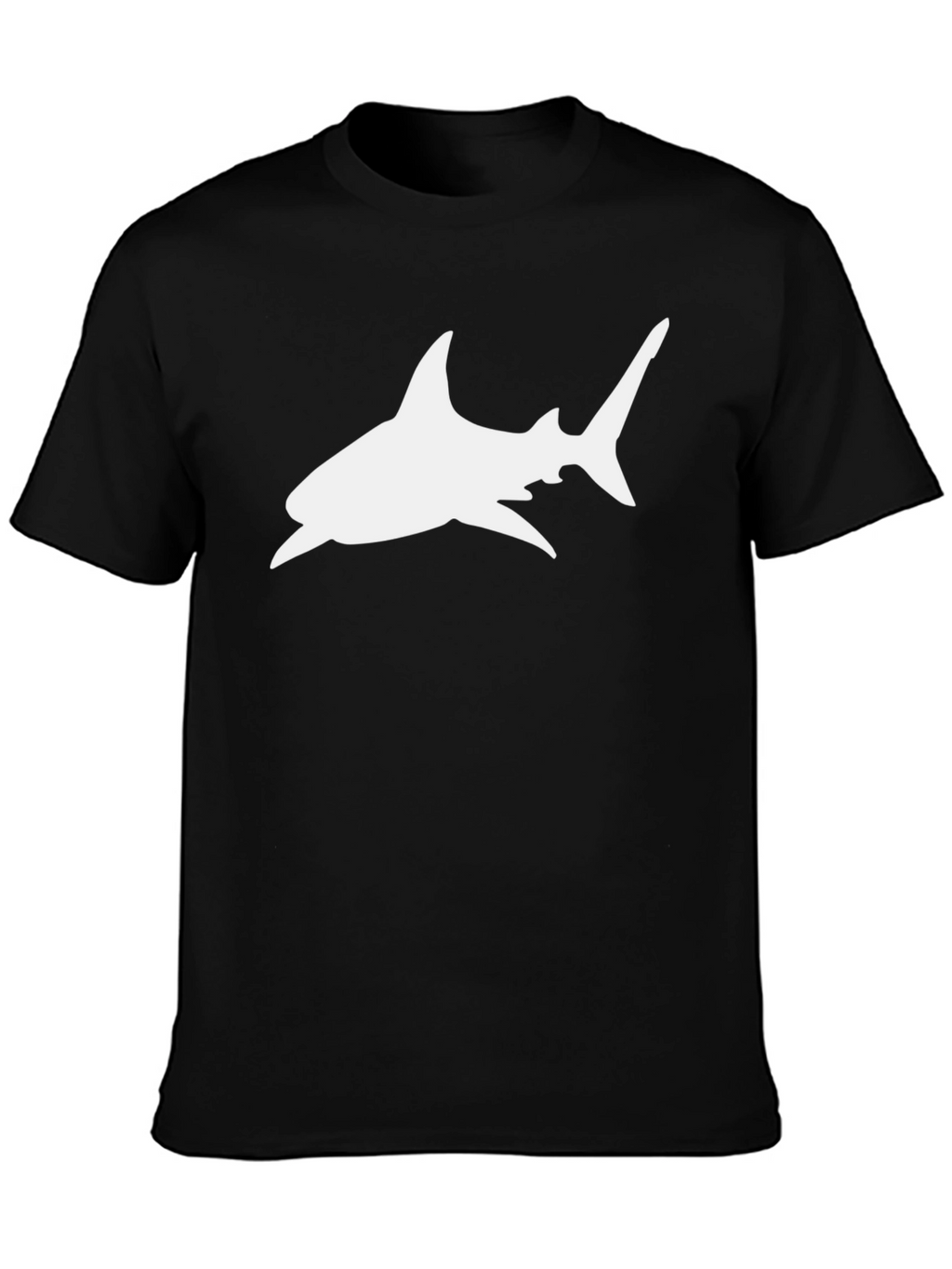 Black Shark Graphic Tee - Mens Casual T-Shirt