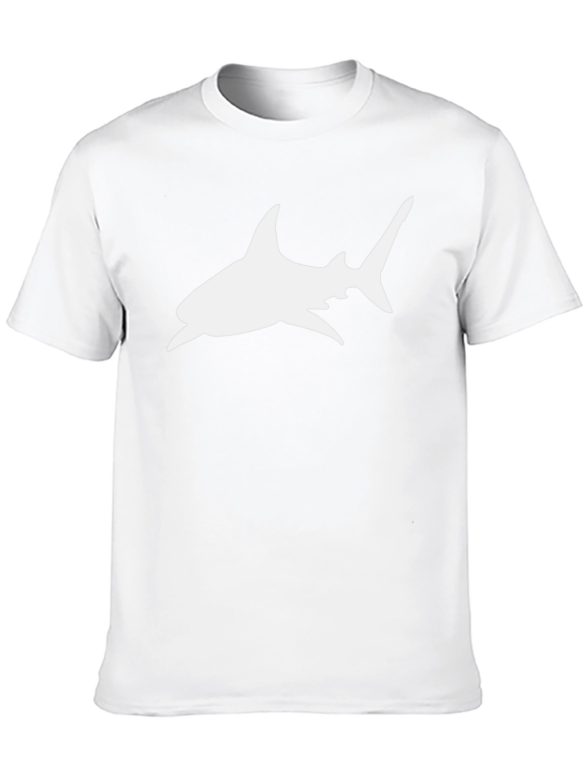 Black Shark Graphic Tee - Mens Casual T-Shirt
