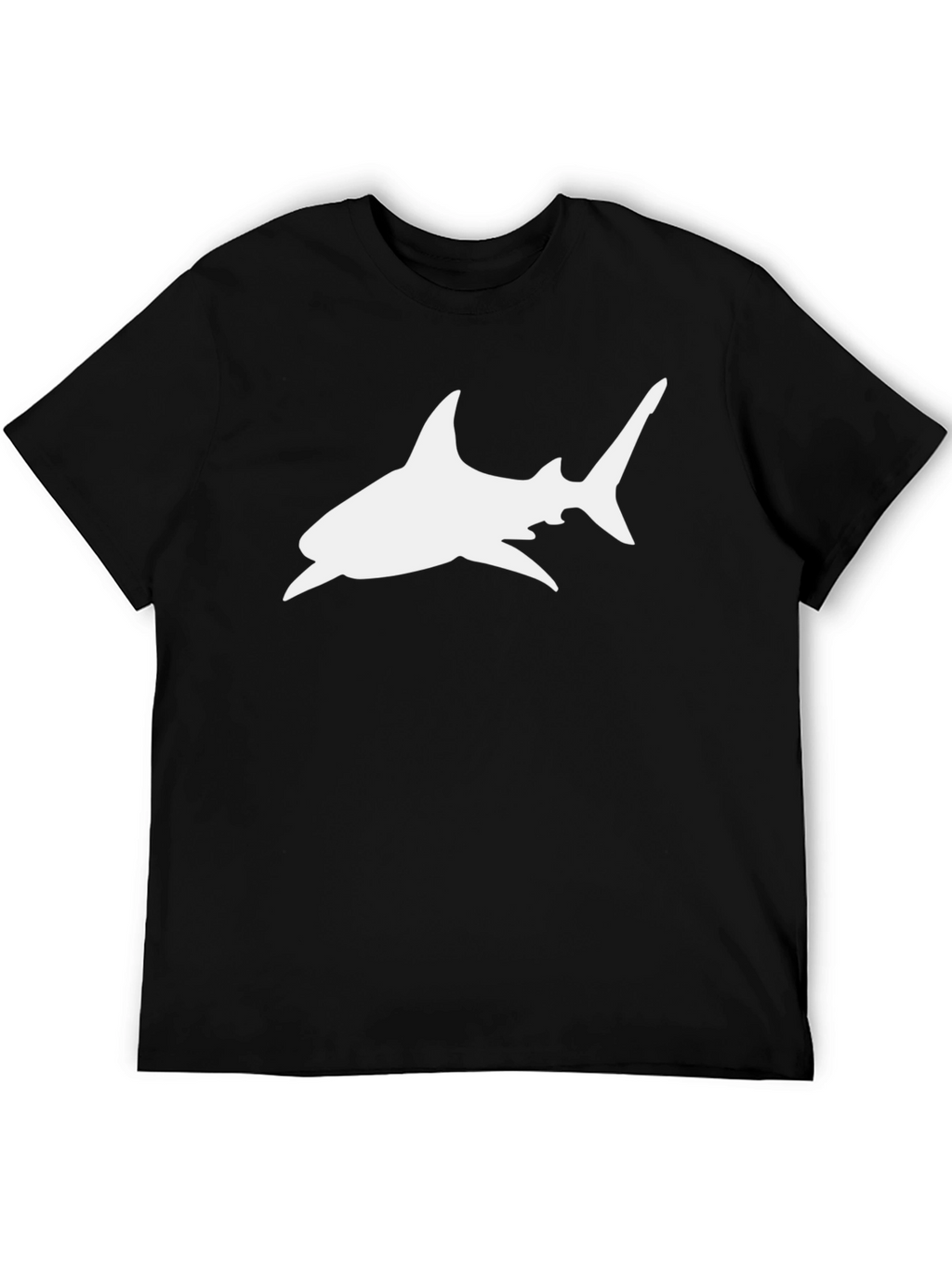 Black Shark Graphic Tee - Mens Casual T-Shirt