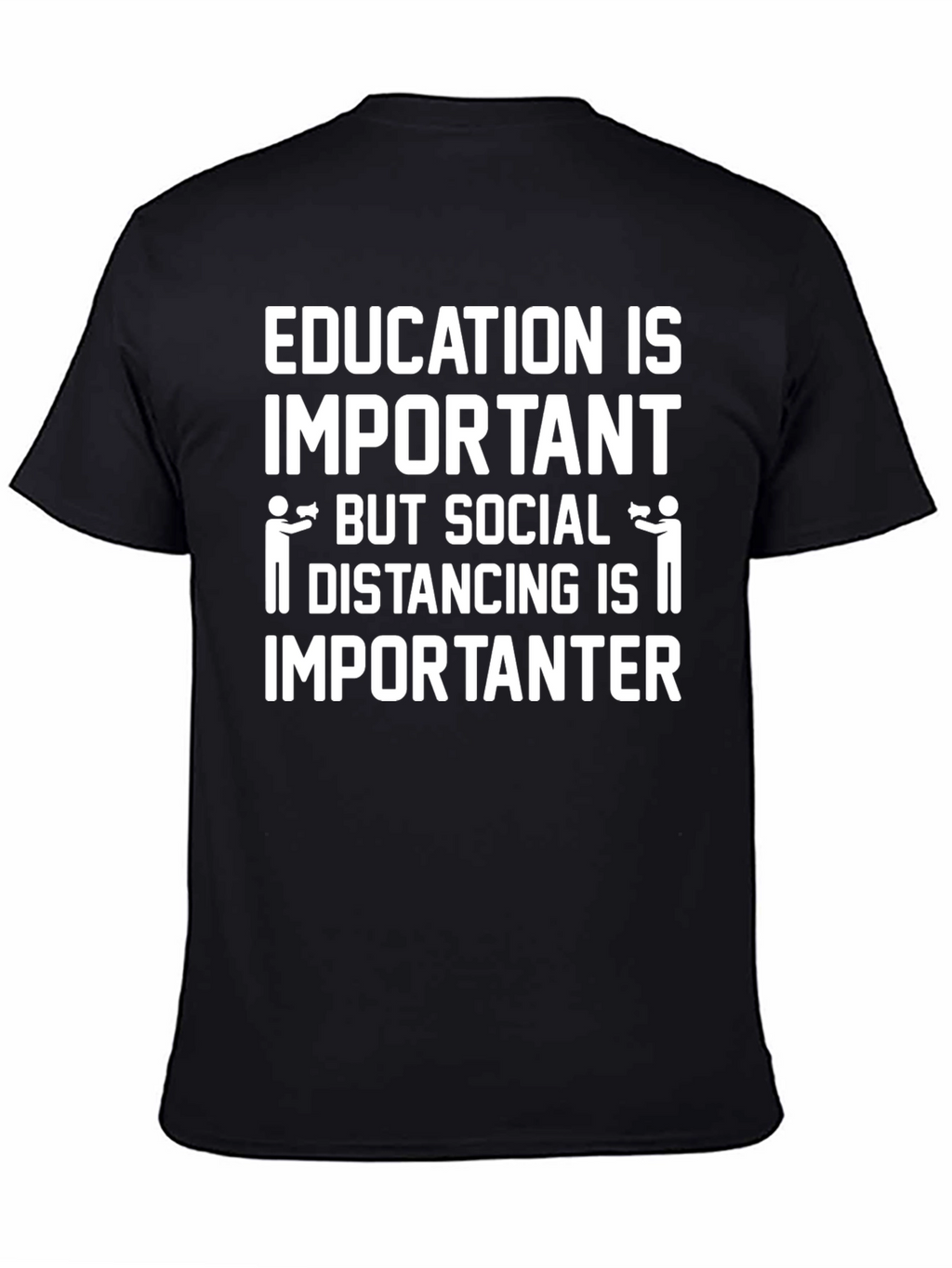 Education vs. Social Distancing Graphic Tee