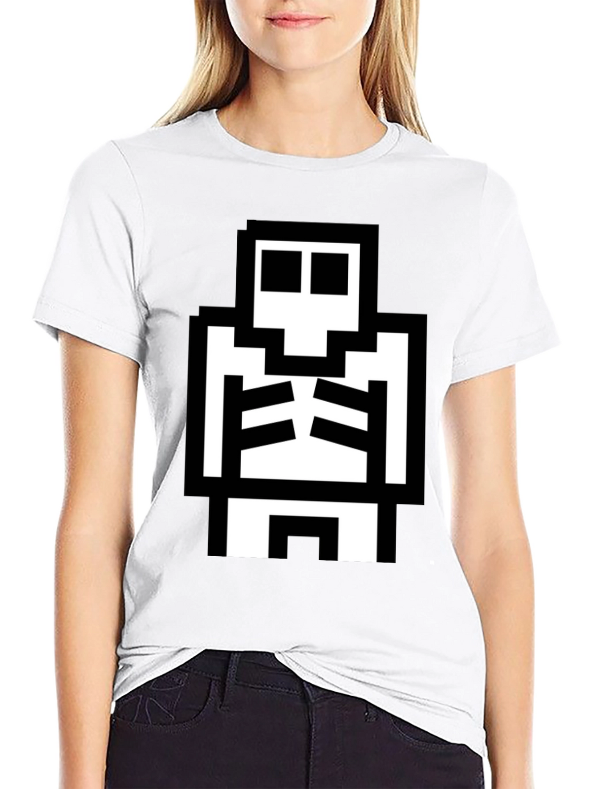 Pixel Skeleton Graphic Tee