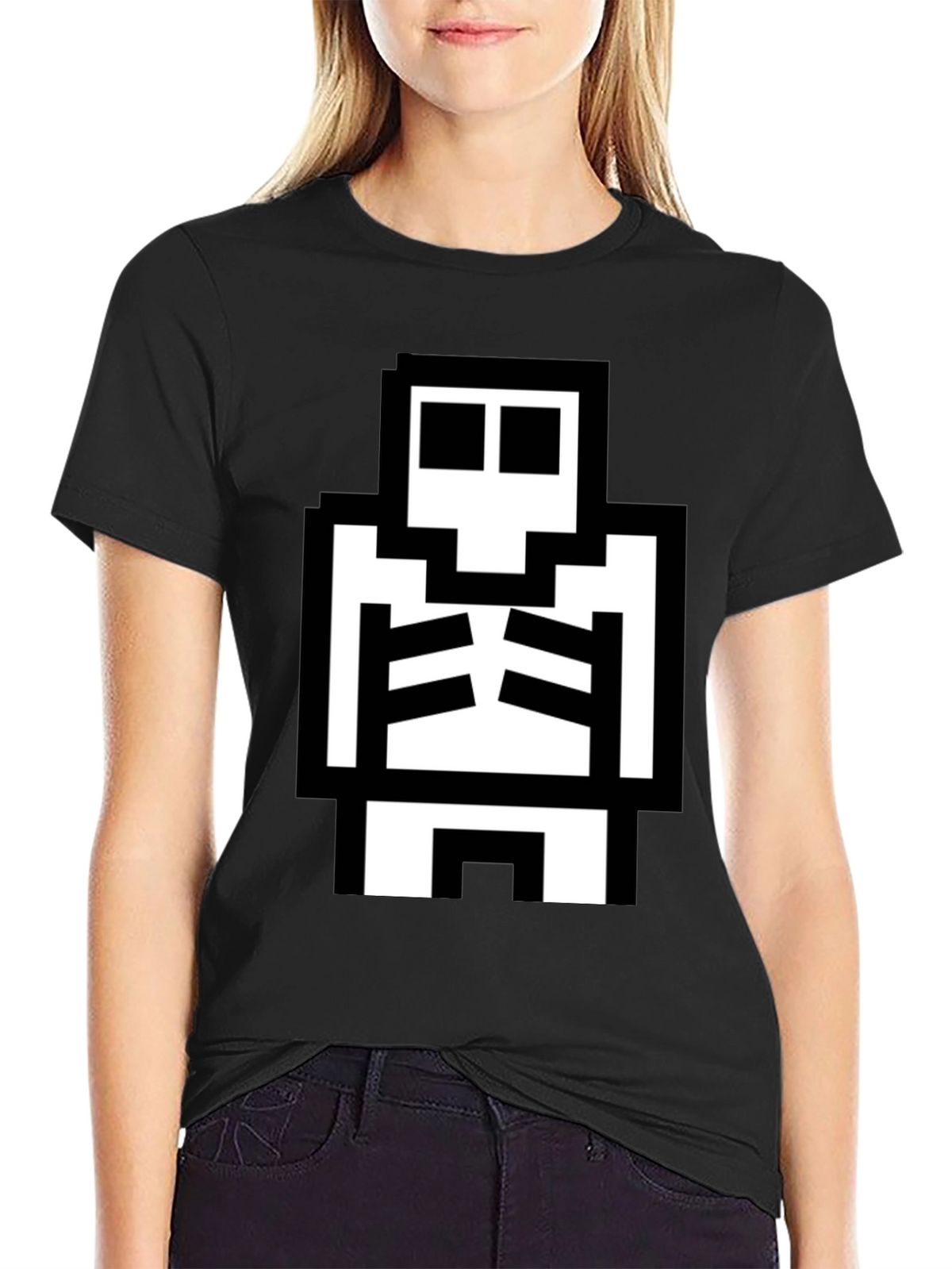 Pixel Skeleton Graphic Tee