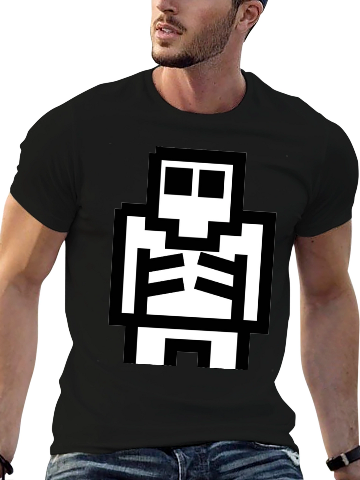 Pixel Skeleton Graphic Tee