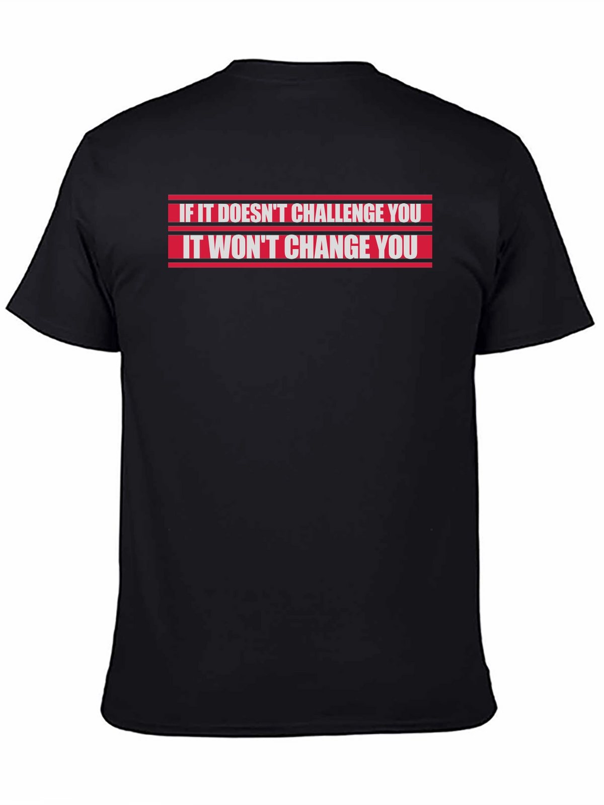Challenge Yourself Black Graphic T-Shirt