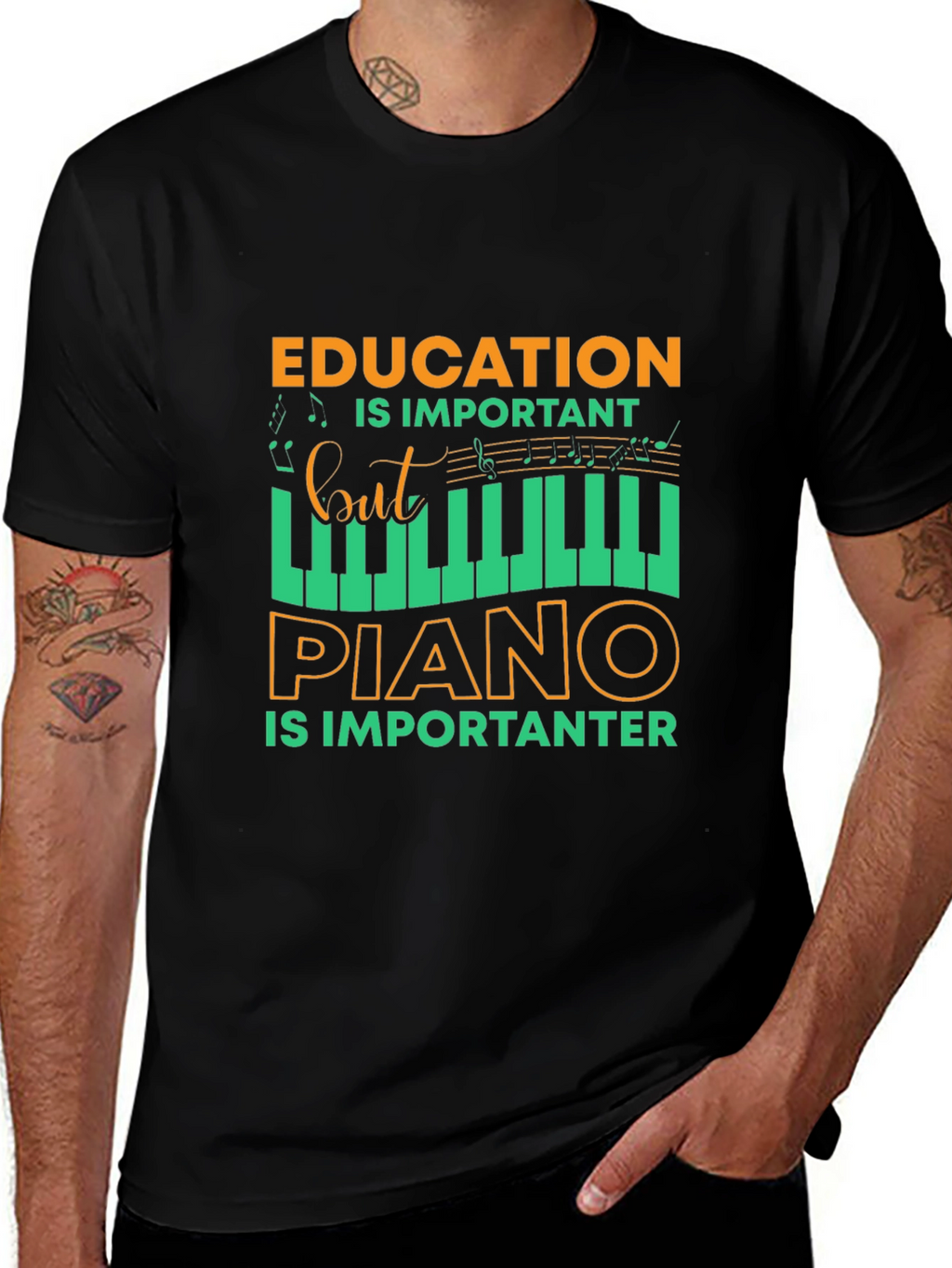 Funny Piano Education Tee