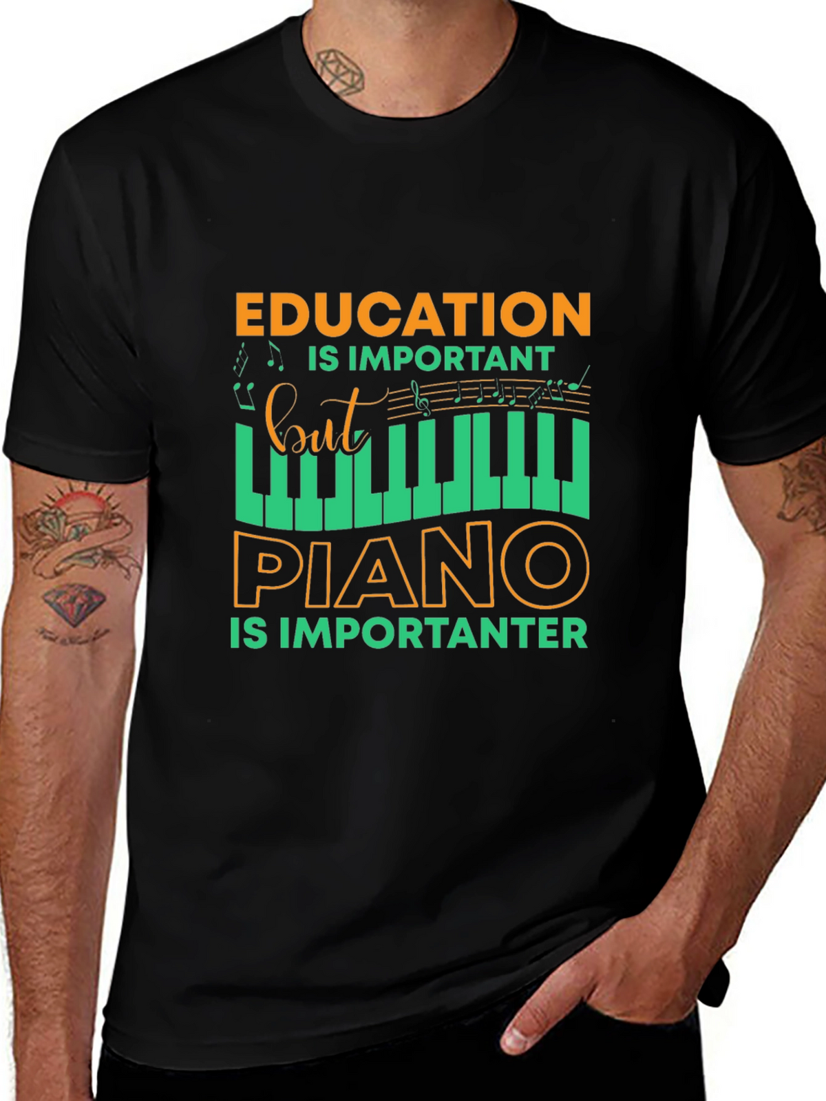 Funny Piano Education Tee