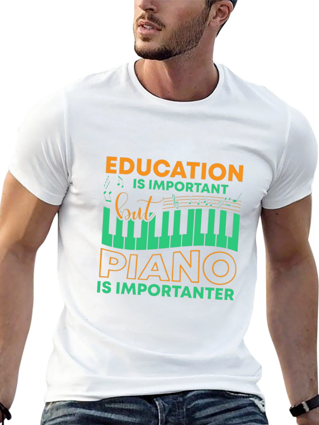 Funny Piano Education Tee