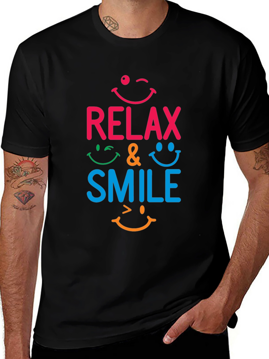 Relax & Smile Graphic T-Shirt