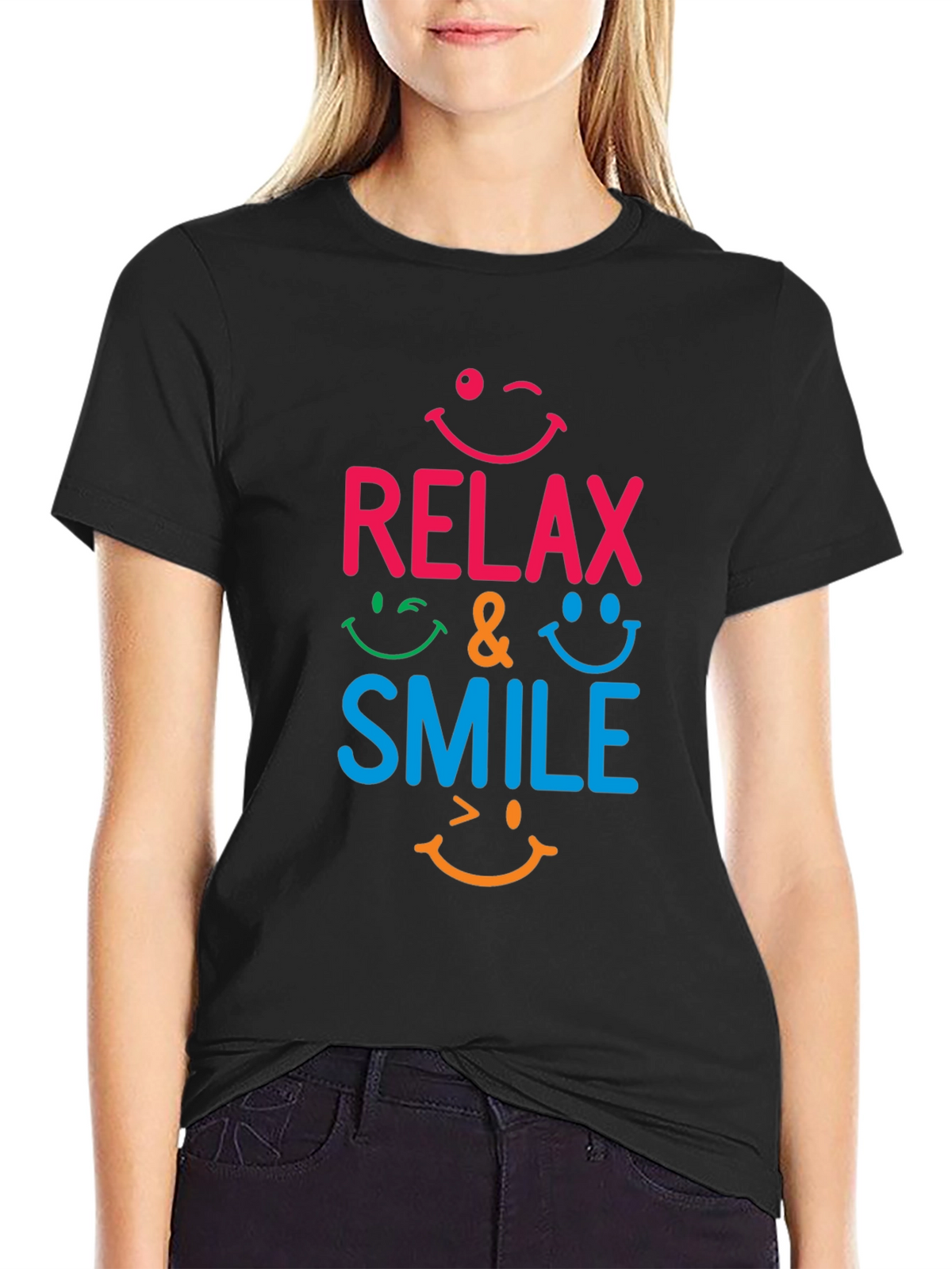 Relax & Smile Graphic T-Shirt