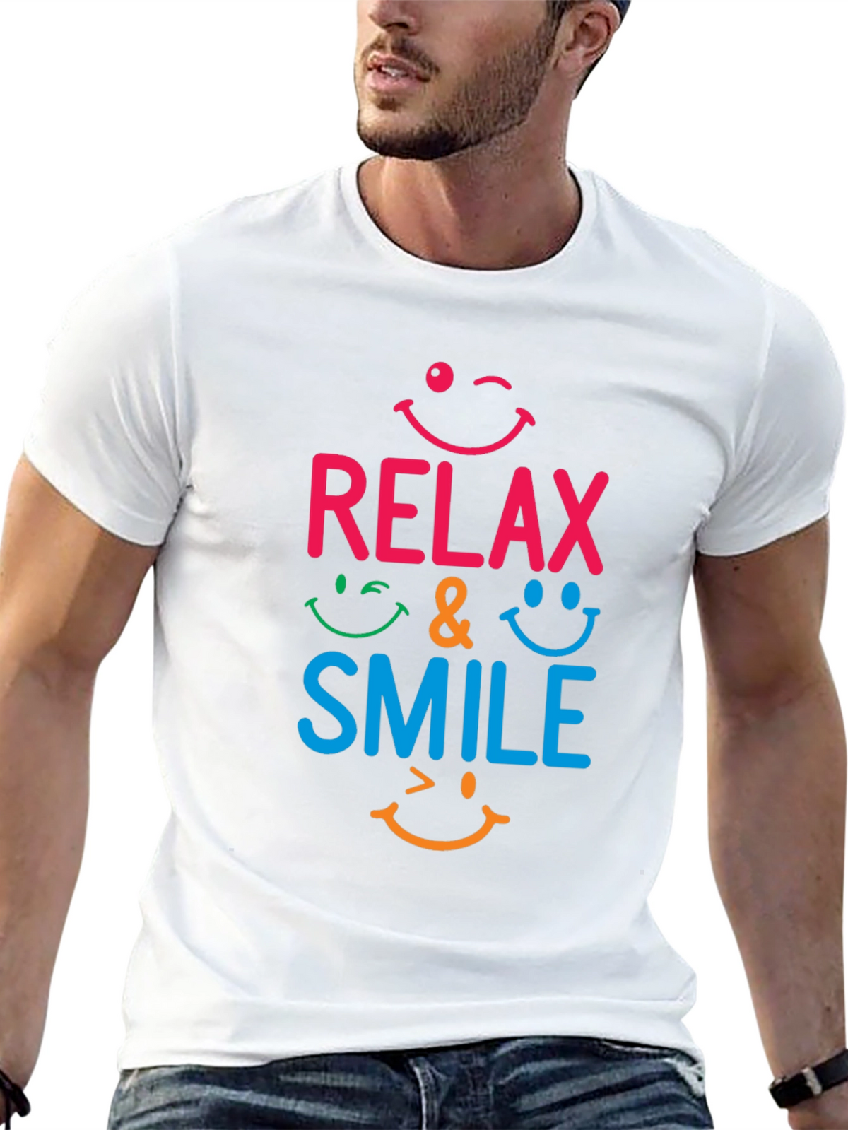 Relax & Smile Graphic T-Shirt