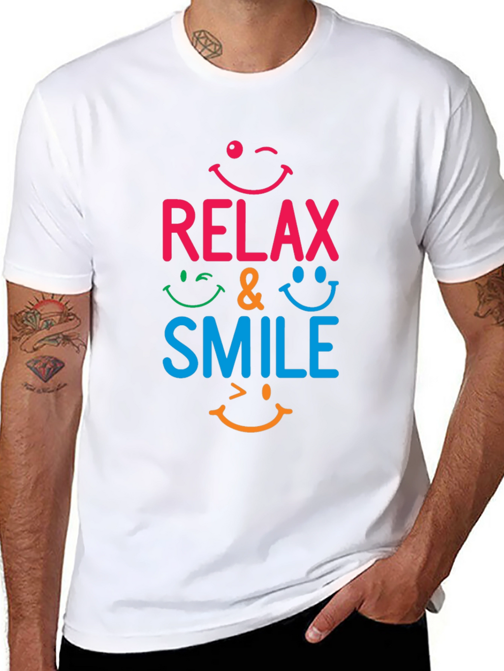 Relax & Smile Graphic T-Shirt