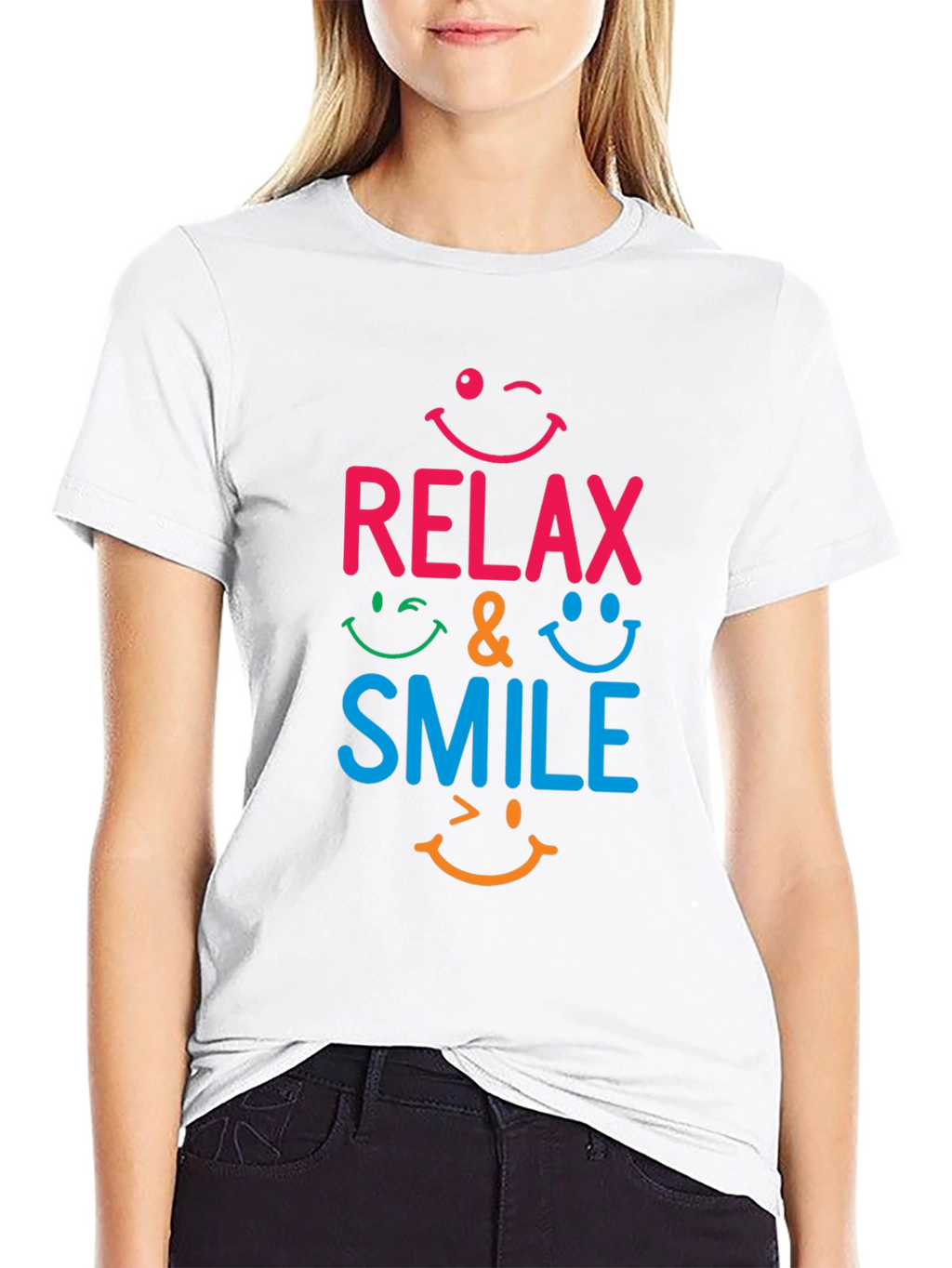 Relax & Smile Graphic T-Shirt