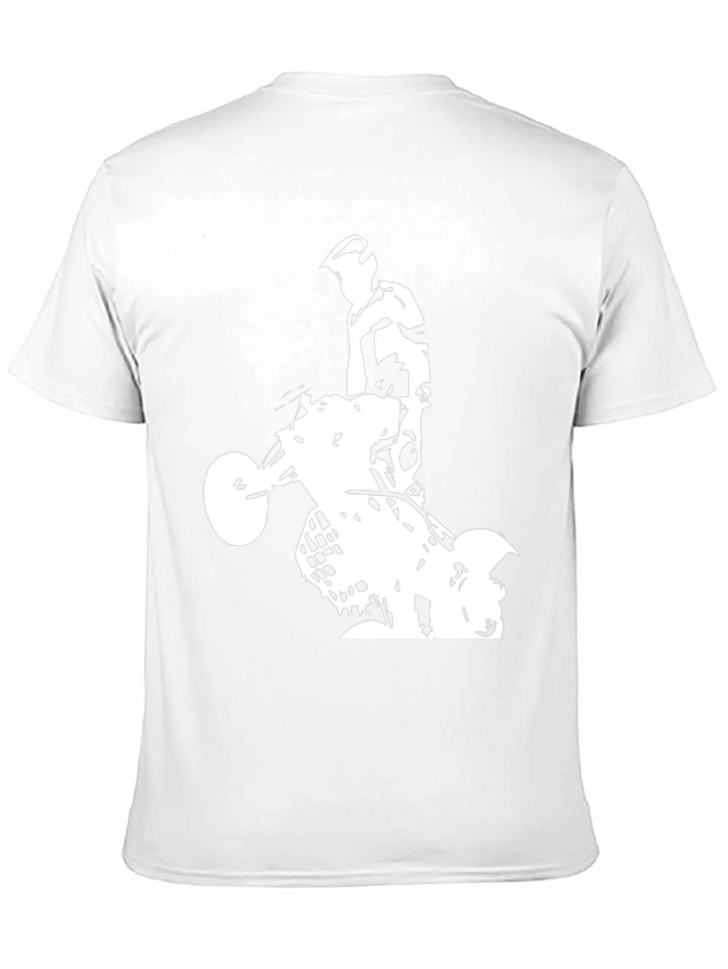 Black Graphic Tee: ATV Rider Design