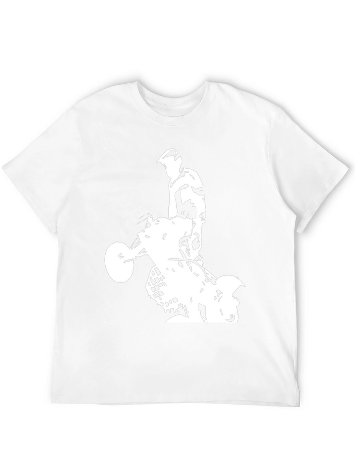 Black Graphic Tee: ATV Rider Design