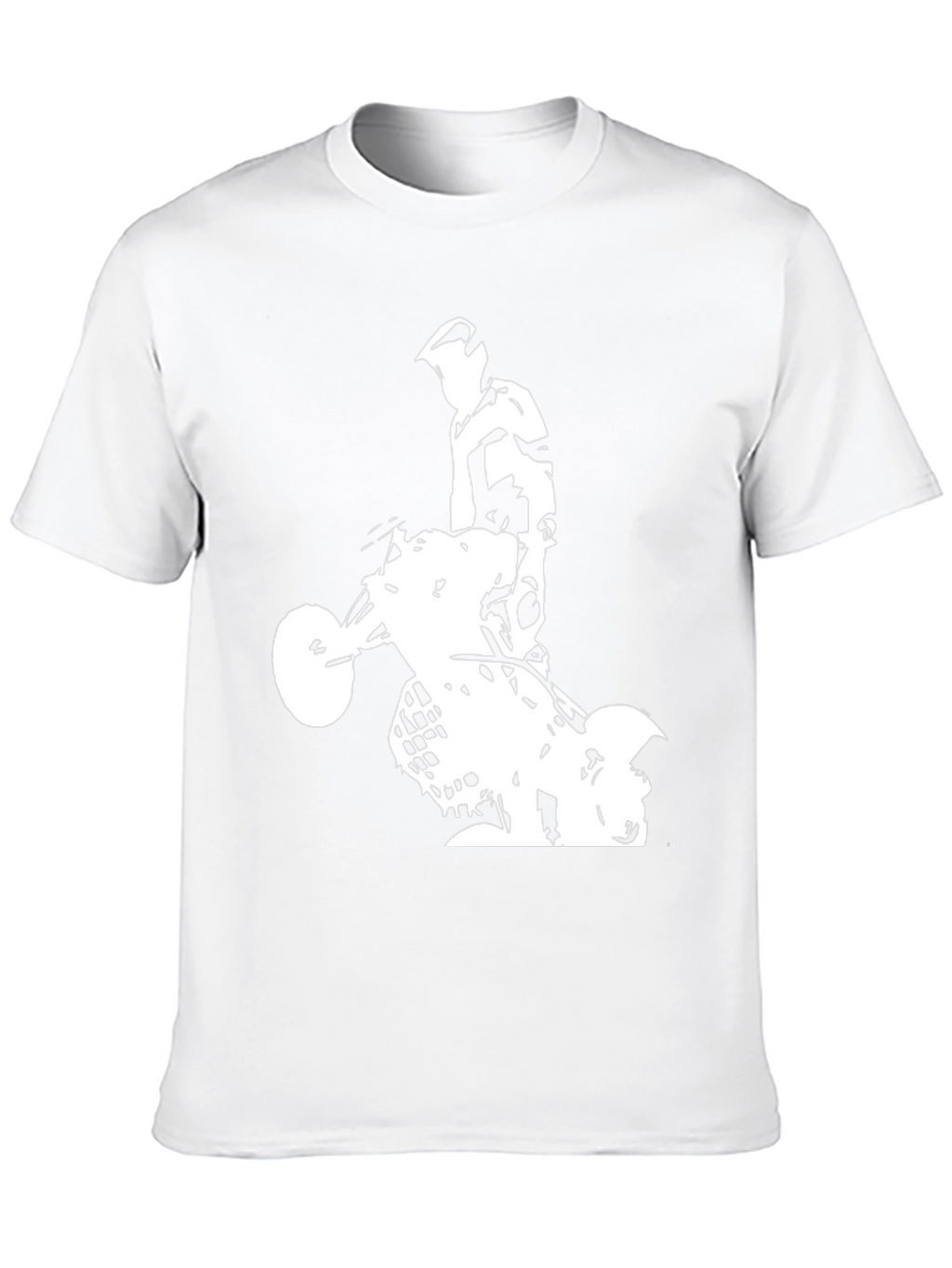Black Graphic Tee: ATV Rider Design