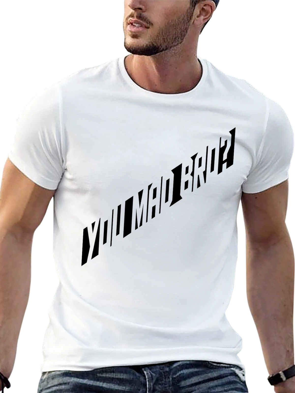 YOU MAD BRO? Black T-Shirt Graphic Tee