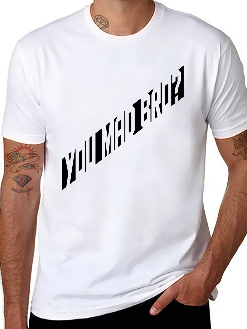 YOU MAD BRO? Black T-Shirt Graphic Tee