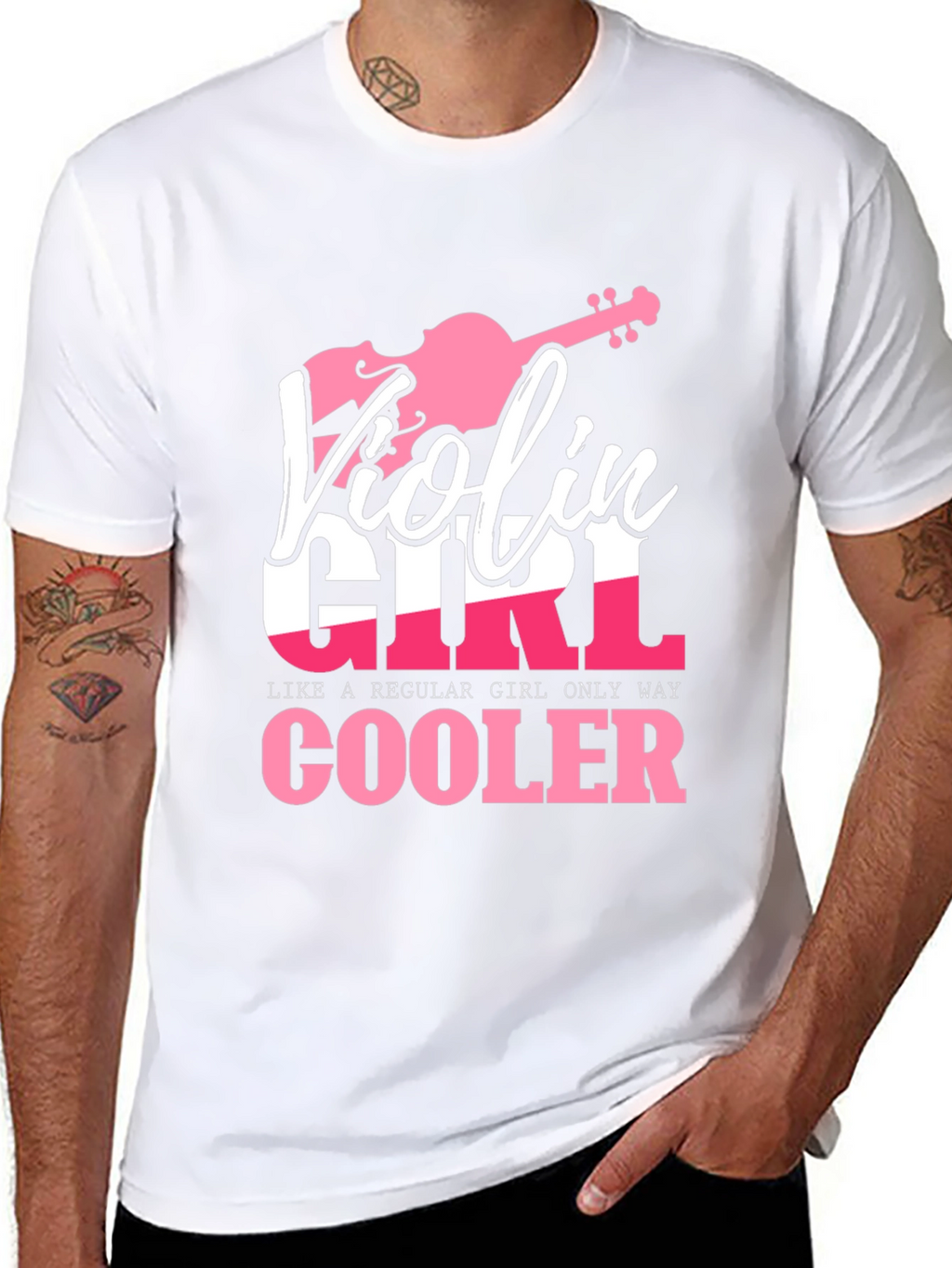 Violin Girl T-Shirt - Musicians Gift