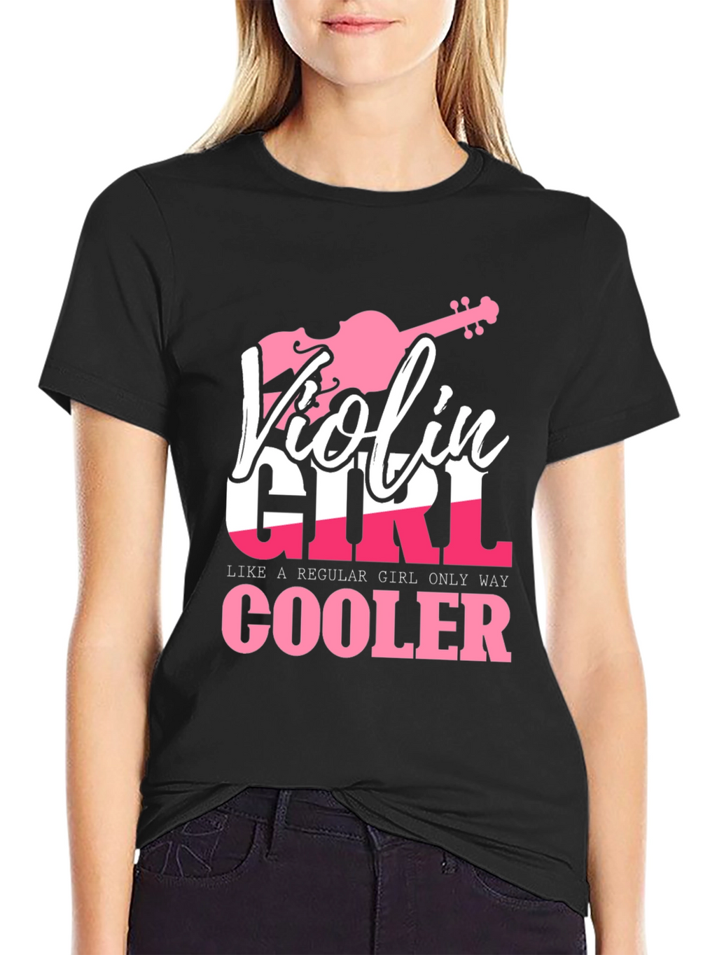 Violin Girl T-Shirt - Musicians Gift