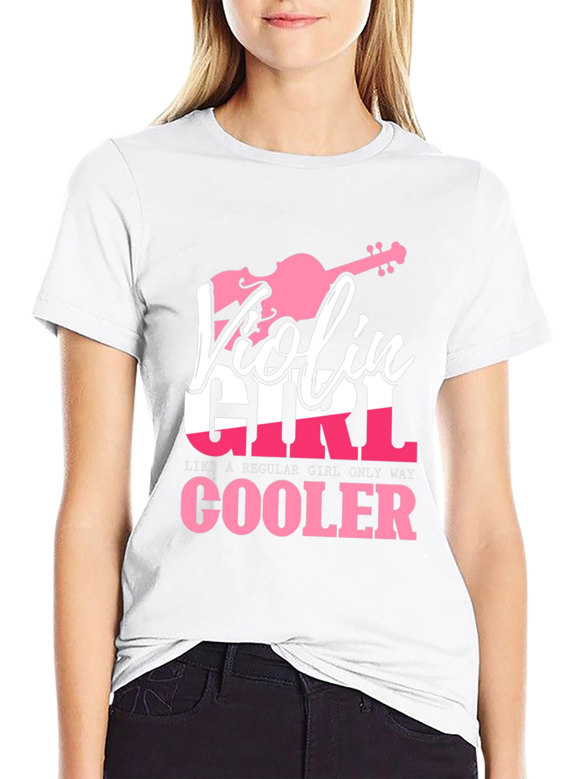 Violin Girl T-Shirt - Musicians Gift