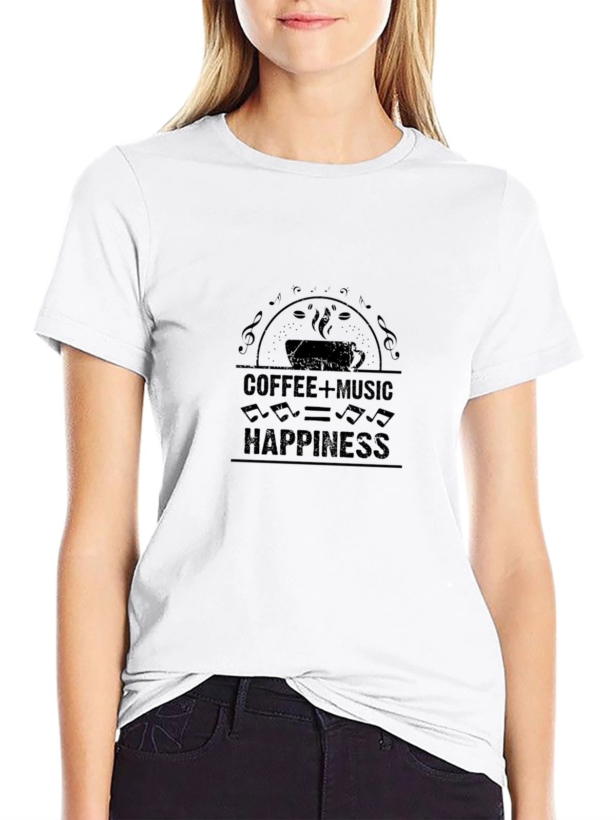 Coffee & Music = Happiness Graphic Tee