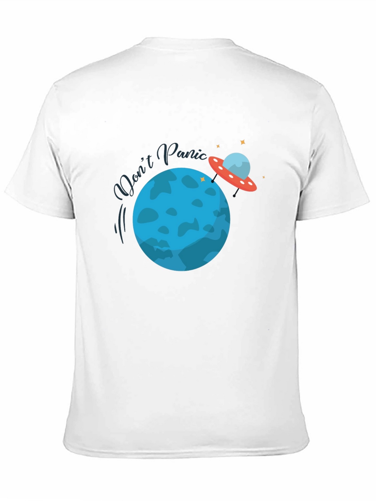Dont Panic Graphic Tee - Space Theme