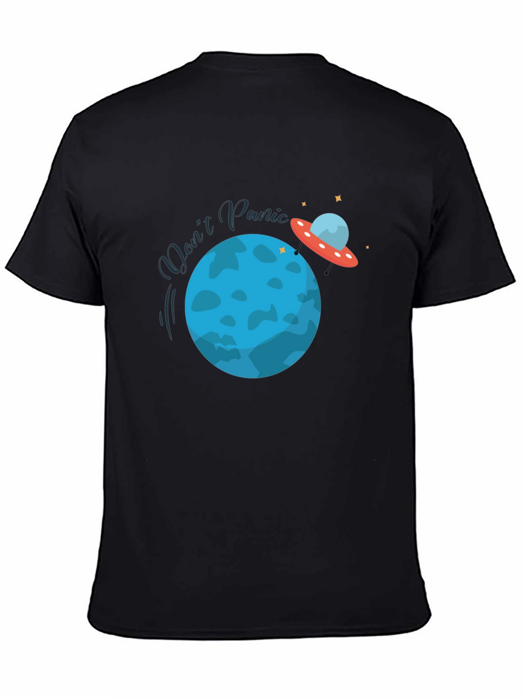 Dont Panic Graphic Tee - Space Theme