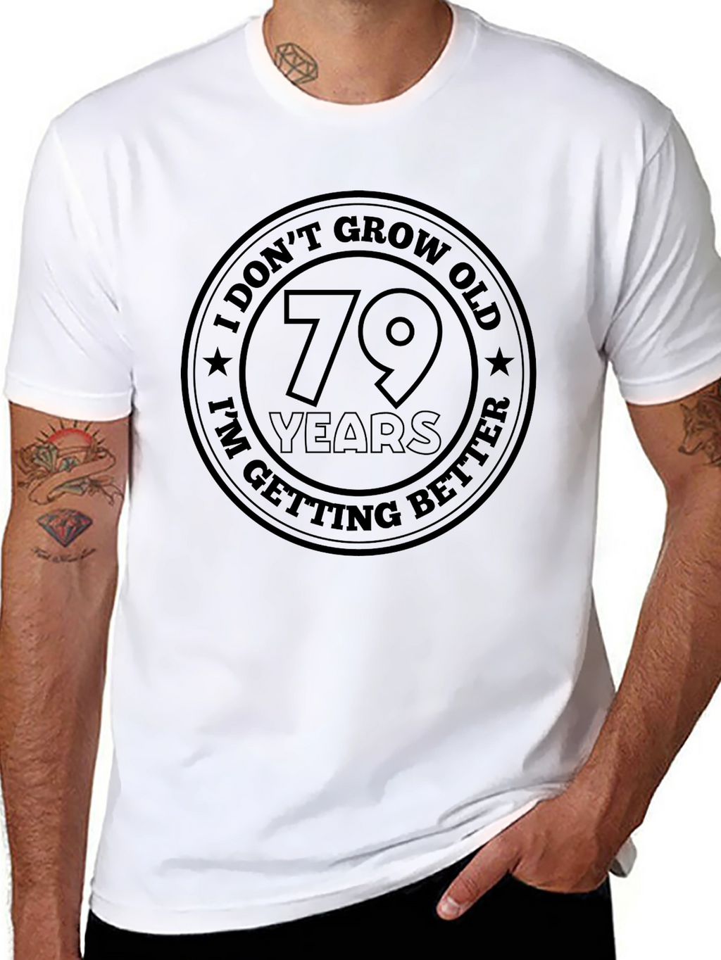 Funny 79th Birthday Getting Better T-Shirt