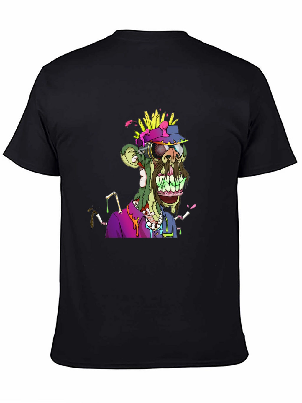 Zombie Ape Graphic Tee - Unique NFT Art Shirt