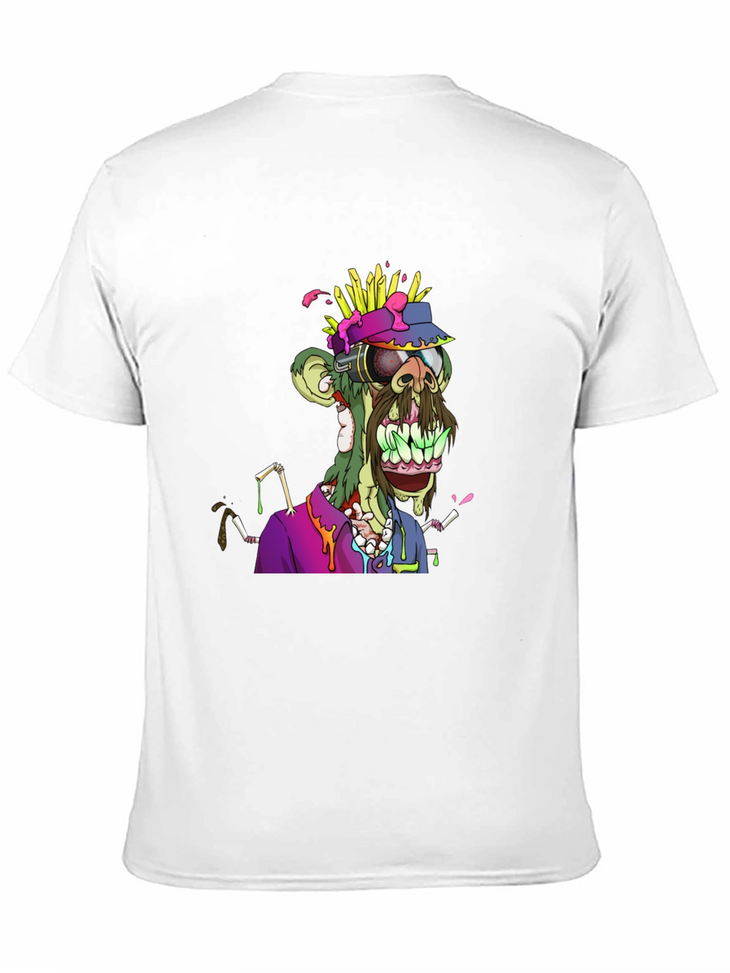 Zombie Ape Graphic Tee - Unique NFT Art Shirt