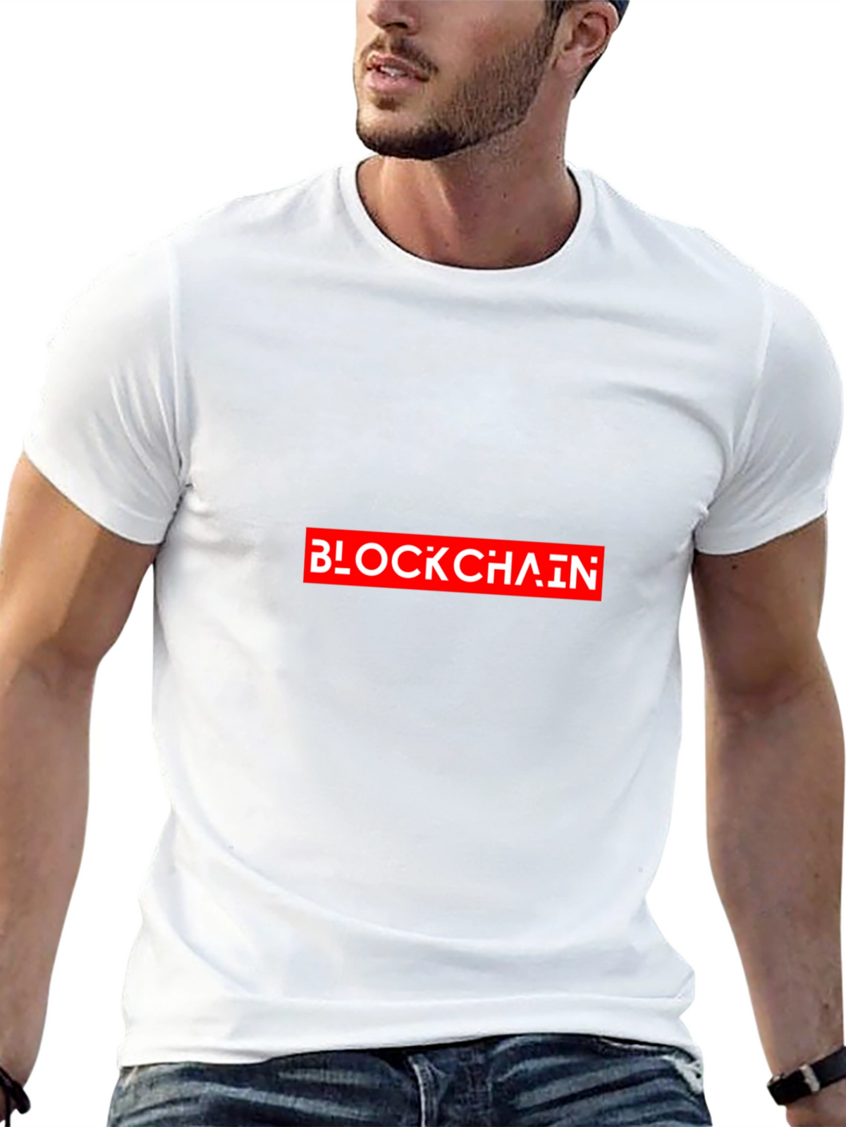 Blockchain Graphic T-Shirt - Crypto Design