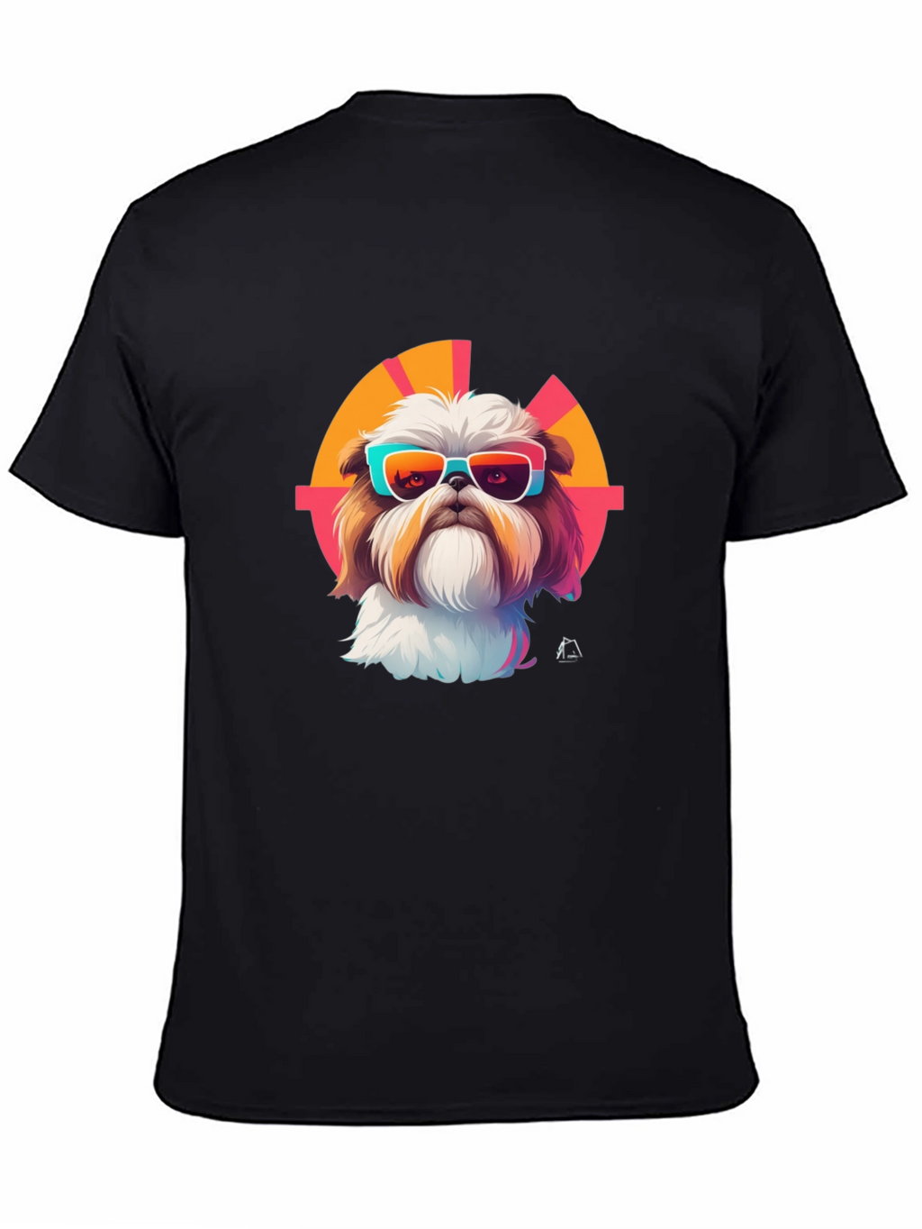 Cool Dog Graphic Tee - Trendy Shih Tzu Design