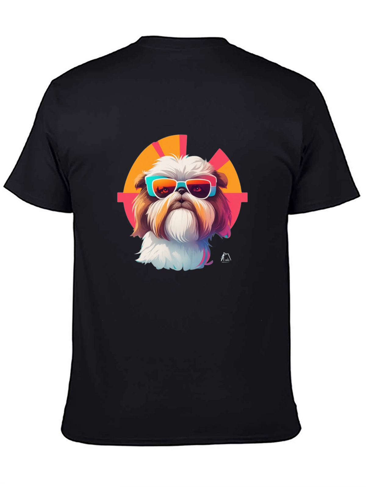 Cool Dog Graphic Tee - Trendy Shih Tzu Design