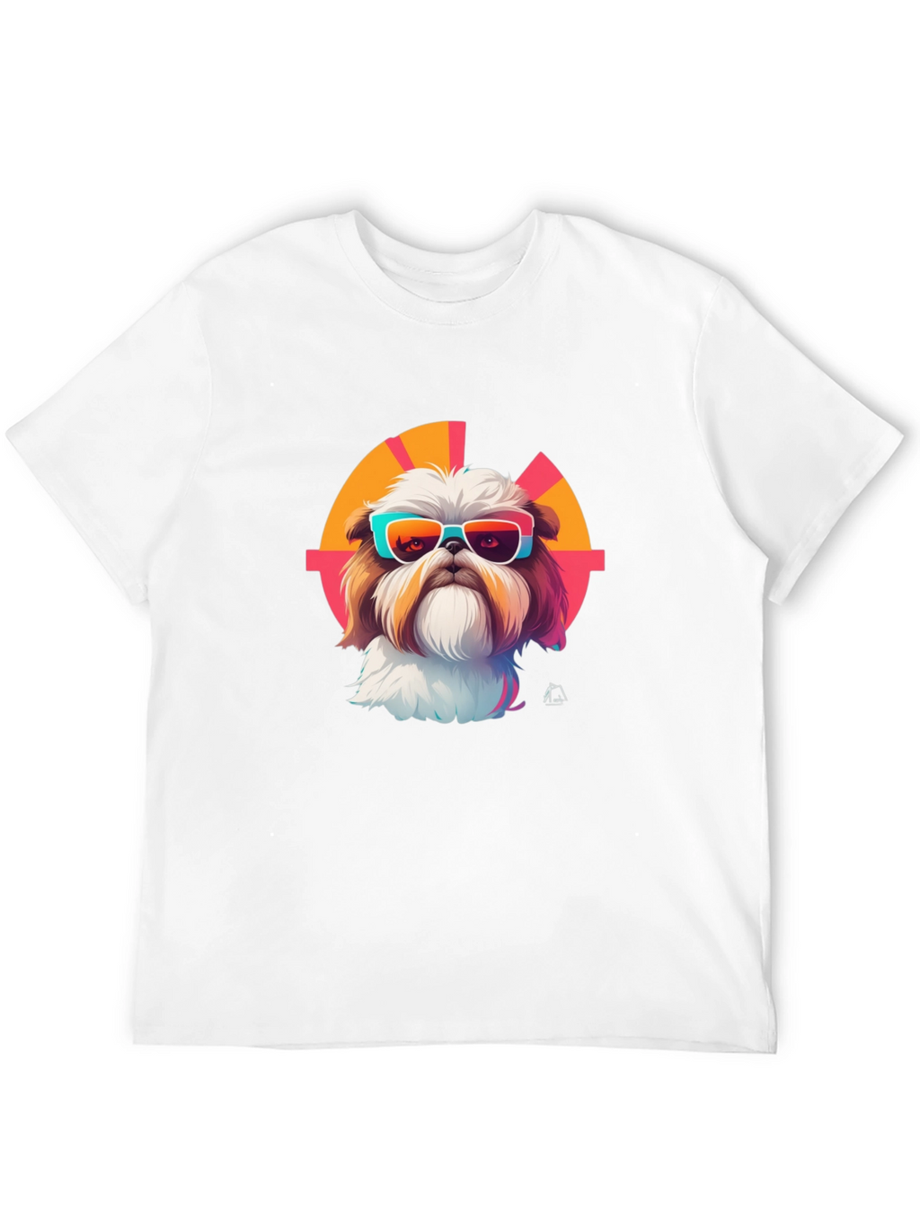 Cool Dog Graphic Tee - Trendy Shih Tzu Design