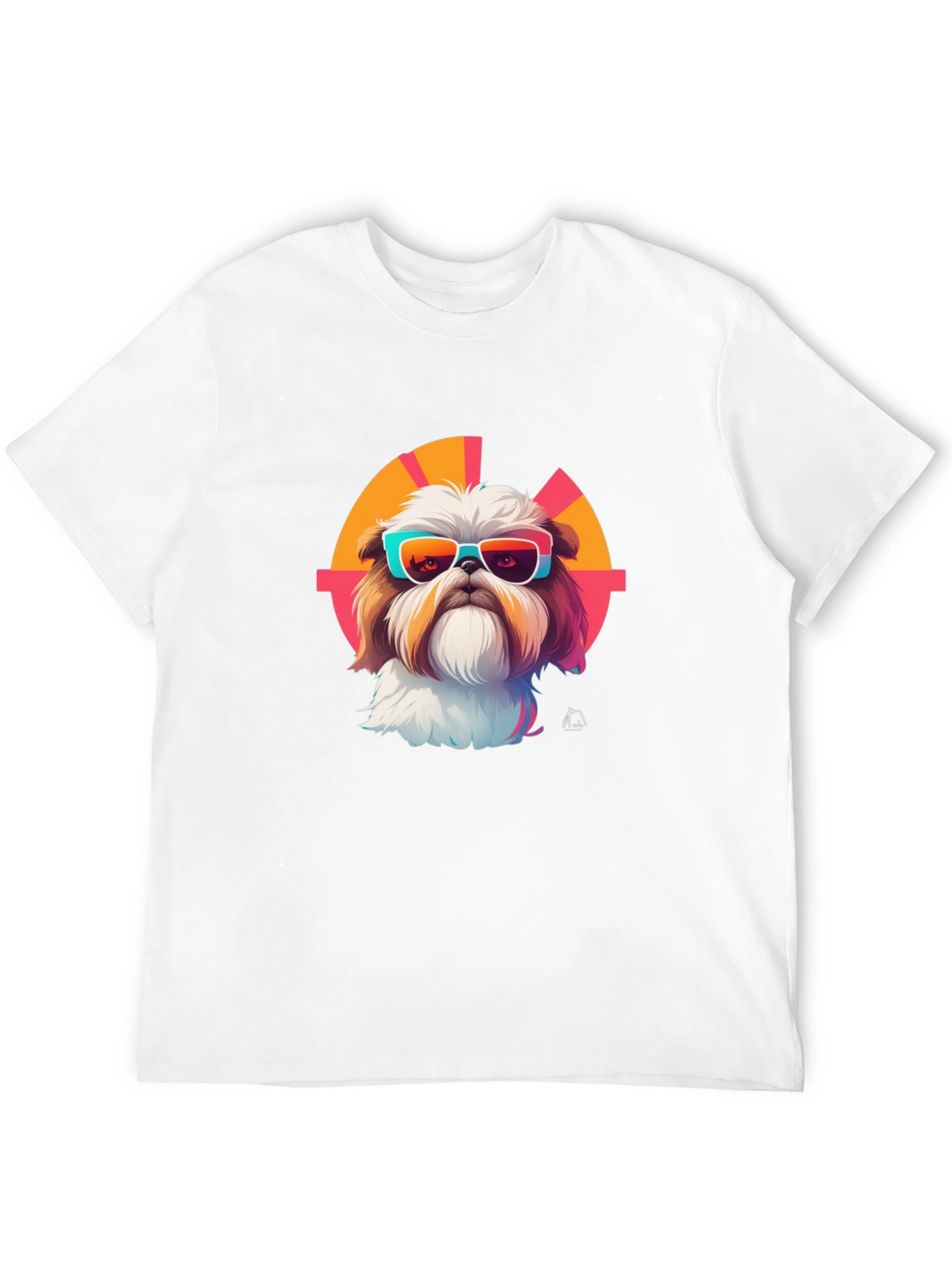 Cool Dog Graphic Tee - Trendy Shih Tzu Design