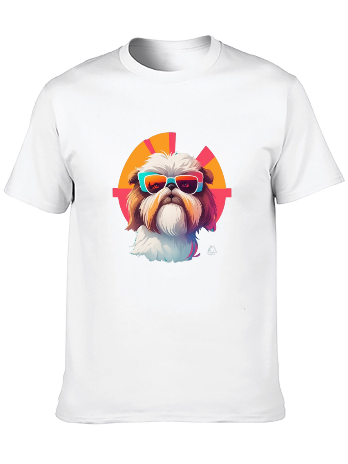 Cool Dog Graphic Tee - Trendy Shih Tzu Design