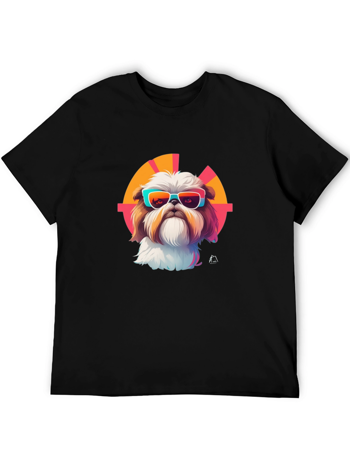 Cool Dog Graphic Tee - Trendy Shih Tzu Design