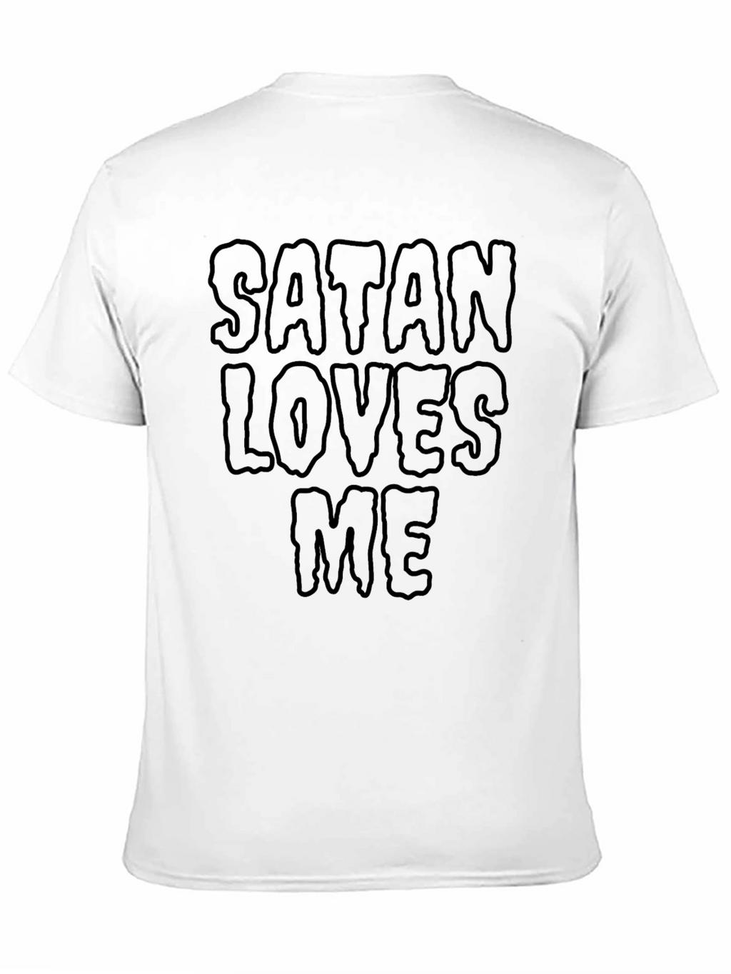 Satan Loves Me Graphic Tee - Black T-Shirt